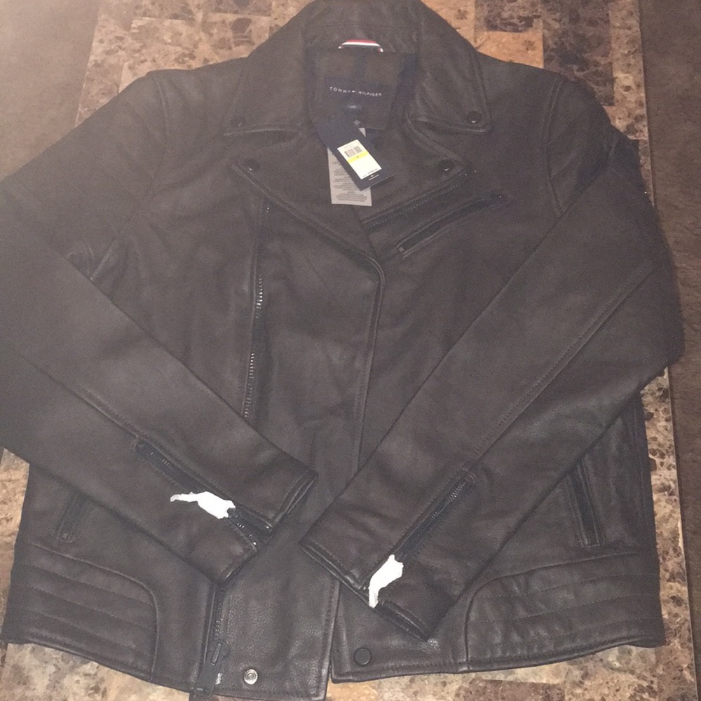 Genuine Leather Tommy Hilfiger Jacket